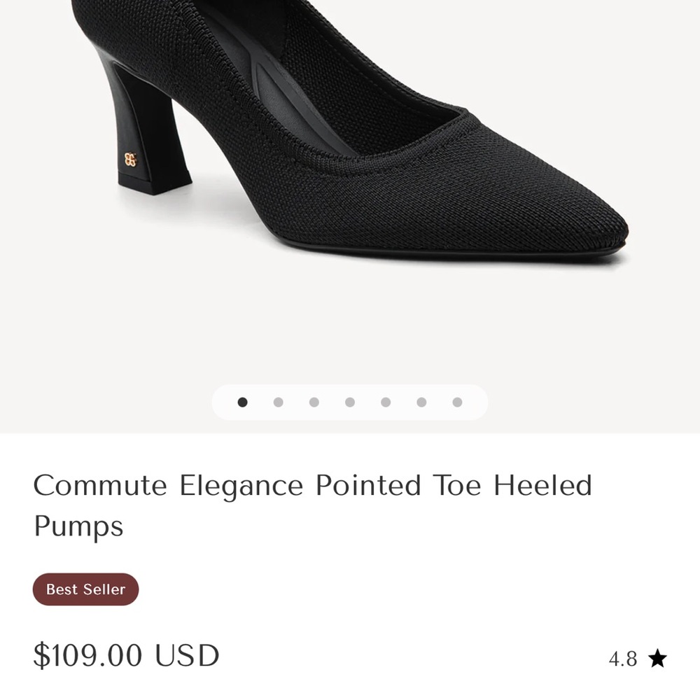 Black Heels with Sleek Design - Picture 2 of 5